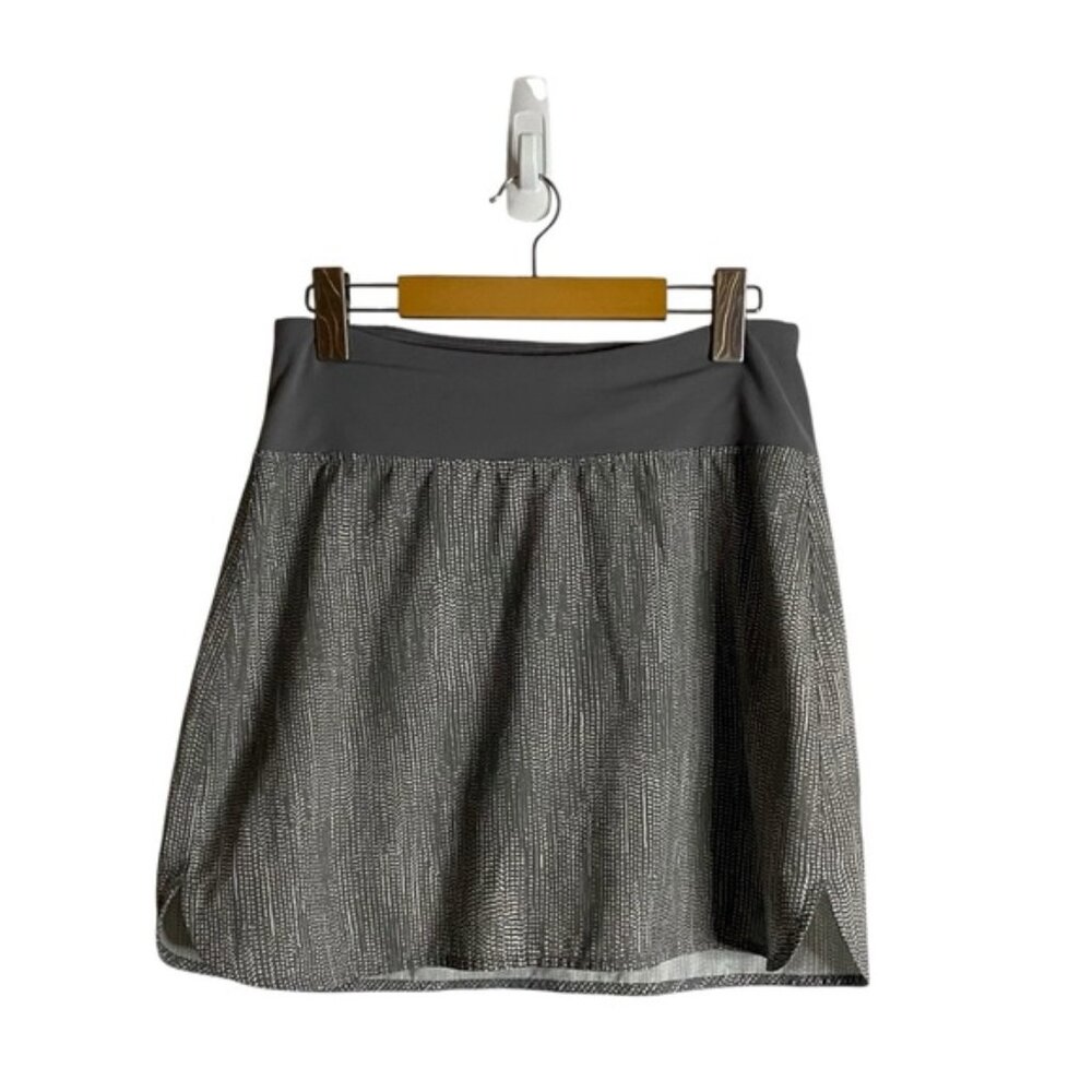 Tuff Athletics Women's Gray Performance Wear Patterned Mini Skort